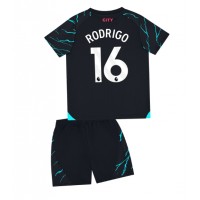 Otroški Nogometni dresi Manchester City Rodri Hernandez #16 Tretji 2023-24 Kratek Rokav (+ Kratke hlače)
